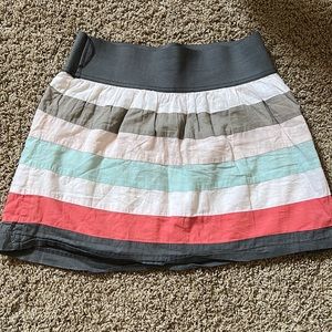 Charlotte Russe multicolored striped skirt size small